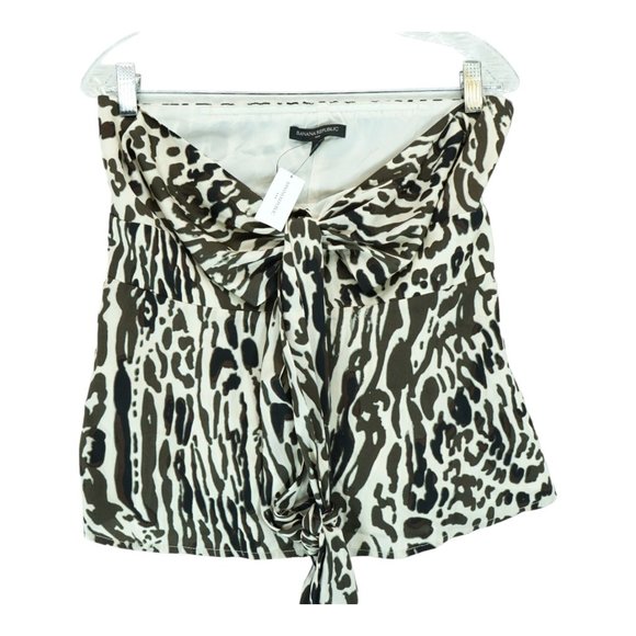 NWT Banana Republic Shirt Womens Size 6 Halter Leopard Print - Top - Picture 2 of 6